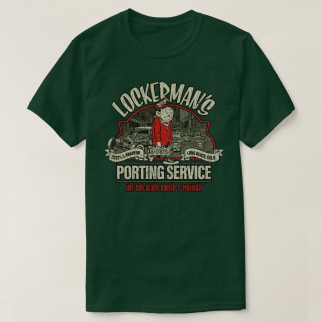 Hot Rods Lockermans Porting Service 1947 T Shirt (Design framsida)