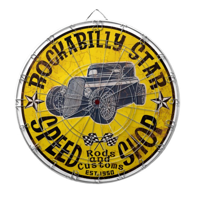 Hot rods Speed shoppar Darttavla (Framsidan)