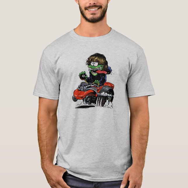 Hot rodutslagsplatsskjorta t-shirt (Framsida)