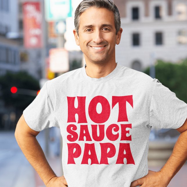 HOT SAUCE PAPA MENS DAD T-SHIRTS (Skapare uppladdad)