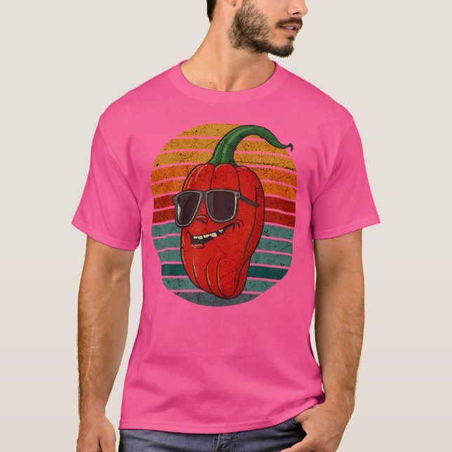 Hot Spicy Food Sauce Chili Pepper Jalapeno Lover T Shirt (Framsida)