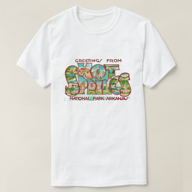 Hot Springs Arkansas Fade-out T-Shirt (Design framsida)