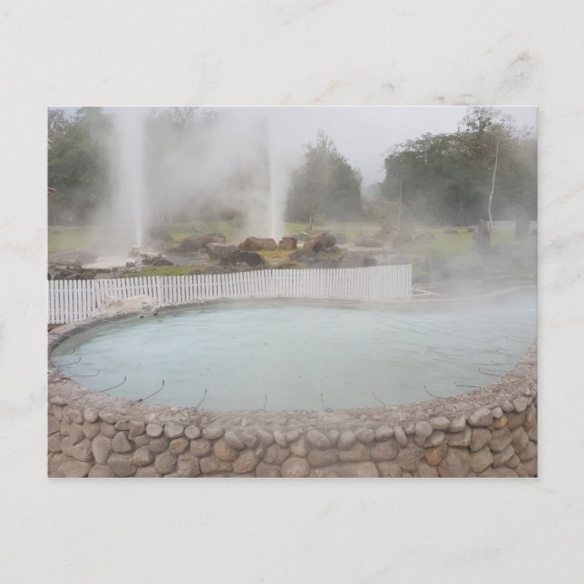 Hot Springs i Thailand Vykort (Framsida)