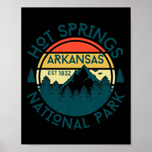 Hot Springs National Park Arkansas Vandring Natur Poster