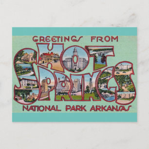 Hot Springs National Park Arkansas Vykort