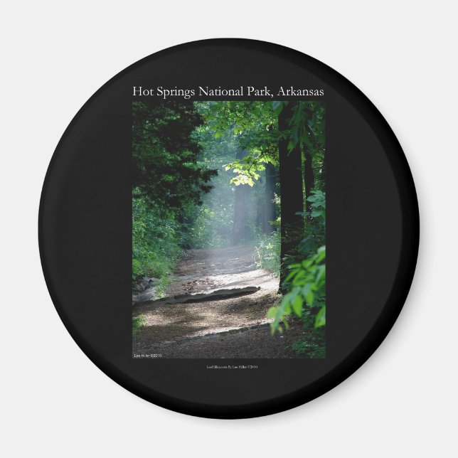 Hot Springs National Park Dead Chief Trail present Magnet (Framsidan)