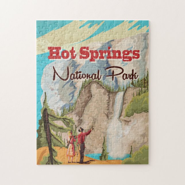 Hot Springs National Park resemagnet för resor Pussel (Vertikal)