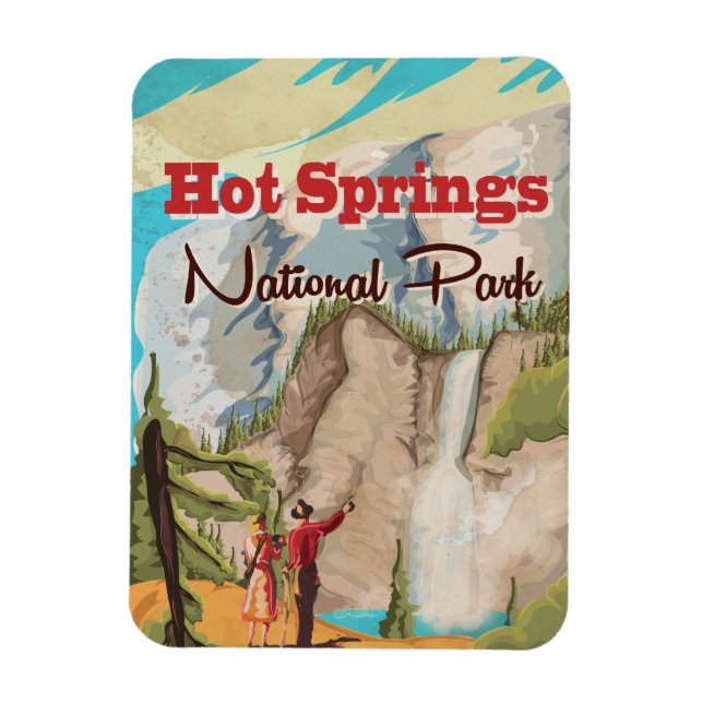 Hot Springs National Park-resemalj Magnet (Vertikal)
