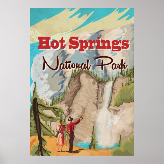 Hot Springs National Park-resemalj Poster (Framsidan)