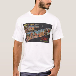 Hot Springs nationalpark, Arkansas (blått) Tee