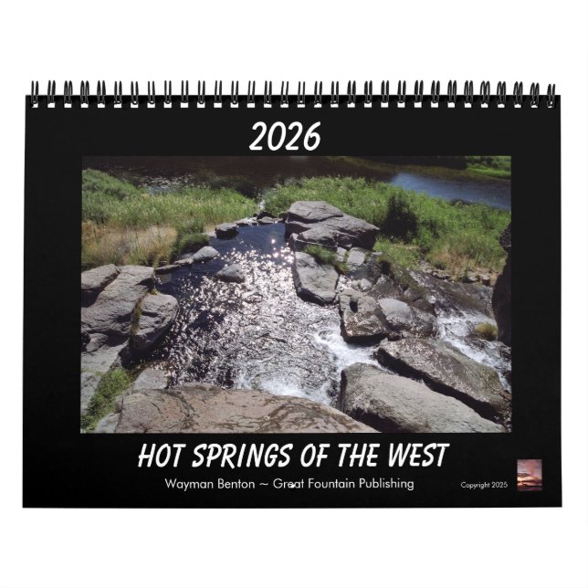 HOT SPRINGS OF THE WEST Calendar Kalender (Omslag)