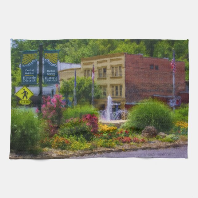 Hot Springs Rondell Painterly Kökshandduk (Horisontell)