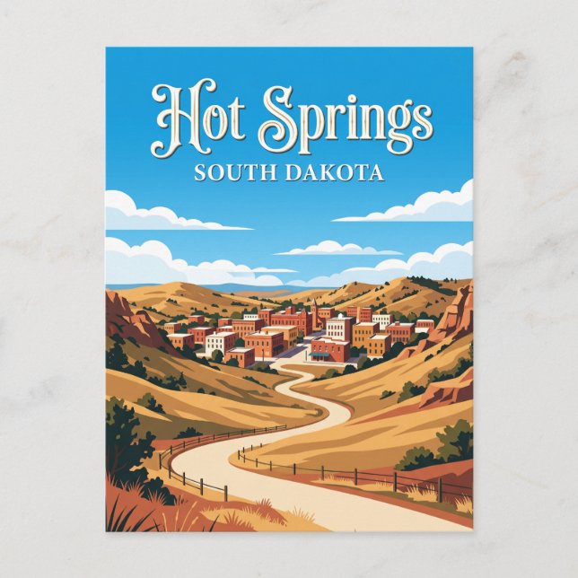 Hot Springs South Dakota Vykort (Framsida)