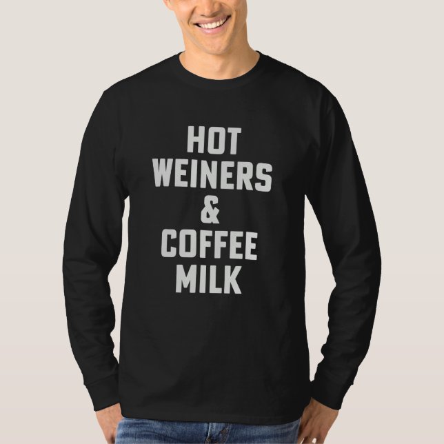 Hot Weiners And Coffee Milk Rhode Island Food 3 Al T Shirt (Framsida)
