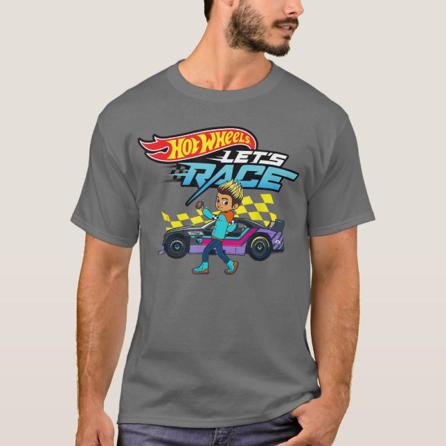 Hot Wheels Lets Race Coop In It to Win It T Shirt (Framsida)