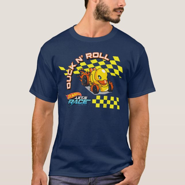 Hot Wheels Lets Race Duck N Roll T Shirt (Framsida)
