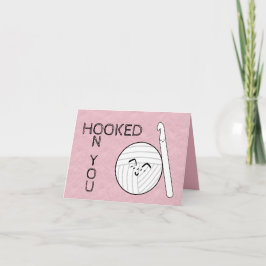Hotade på dig ♥ krockkåpa och garnbåtar helgkort
