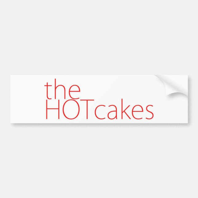 Hotcakestextlogotypen Bildekal (Framsidan)