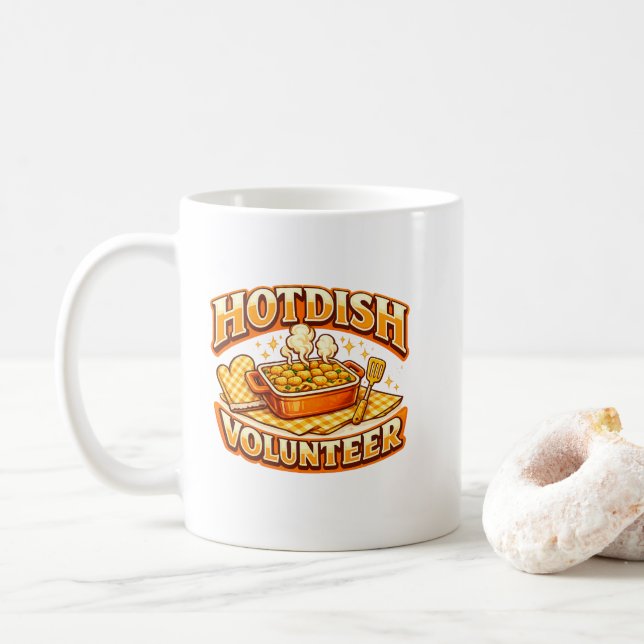 HOTDISH volontär Kaffemugg (Med munk)
