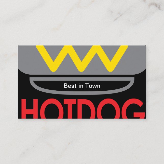 Hotdog 2 visitkort (Framsida)