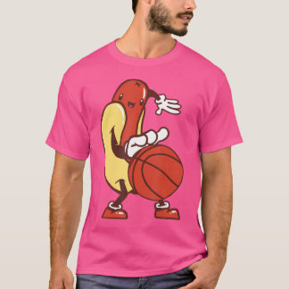 Hotdog Basketball T Shirt