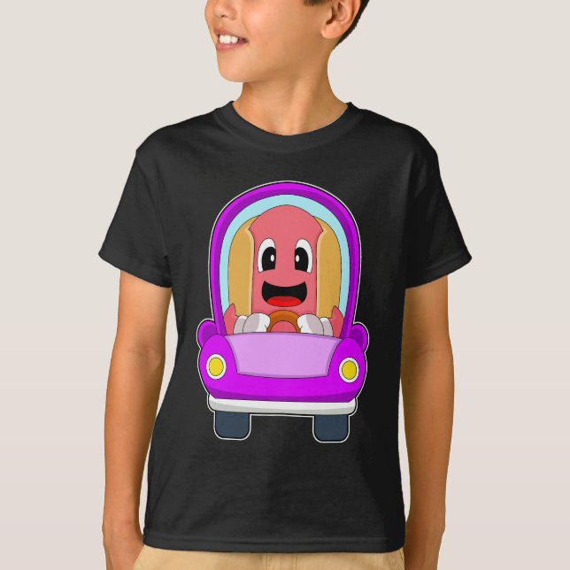 Hotdog-bil T Shirt (Framsida)