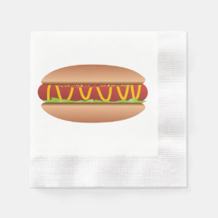 Hotdog bild pappersservett