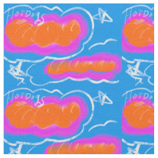 Hotdog blue,Pink,orange Tyg