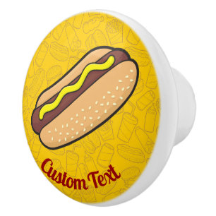 Hotdog Ceramic Knob Knopp