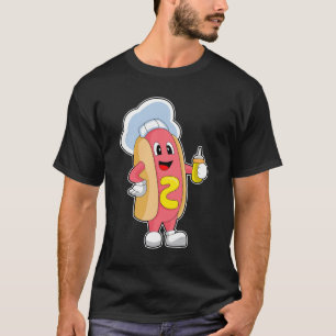 Hotdog Chef Mustard T Shirt