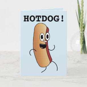 HOTDOG! DET ÄR DIN BIRTHDAY FUNNY GREETING CARDS HELGKORT