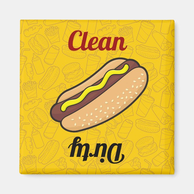 Hotdog Dishwasher Magnet (Framsidan)