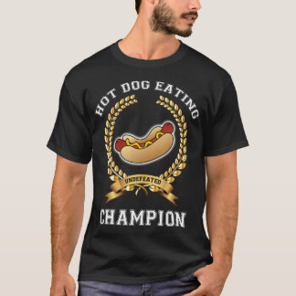 Hotdog Eating Tävling Shirt Hett Hund älskare Gift T