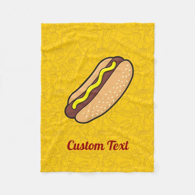 Hotdog Fleece Blanket (Framsidan)