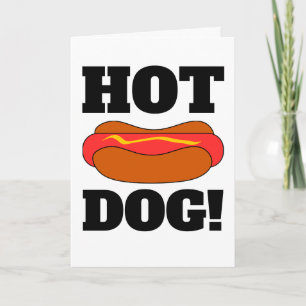 HOTDOG FUNNY FÖDELSEDAGSKORT KORT