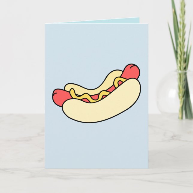 HOTDOG GREETING CARDS, "LYCKLIG SOMMER!" KORT (Framsida)