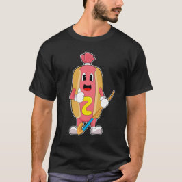 Hotdog Hockey Hockey-stick T Shirt