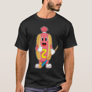 Hotdog Hockey Hockey-stick T Shirt