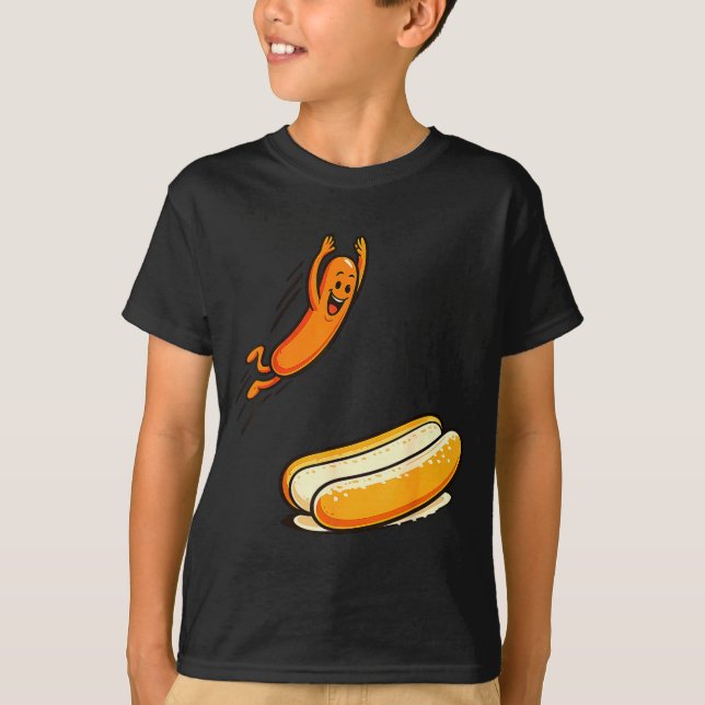Hotdog högdopp  t shirt (Framsida)