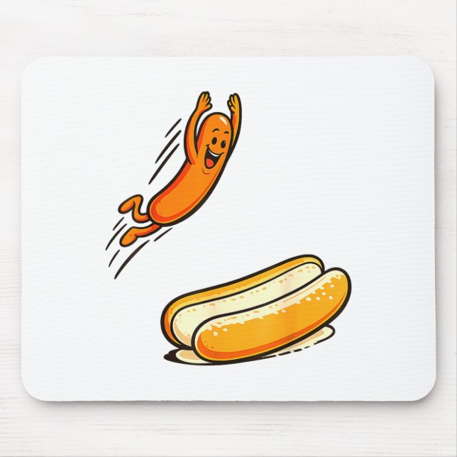 Hotdog högt hopp  musmatta (Framsidan)