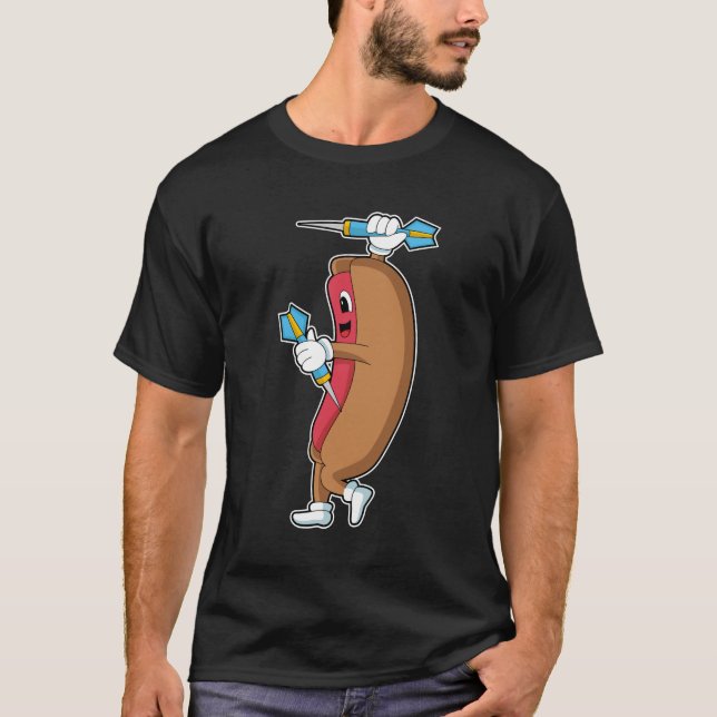 Hotdog hos Darts med Dart.PNG T Shirt (Framsida)