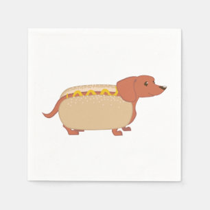 Hotdog-Hund Pappersservett