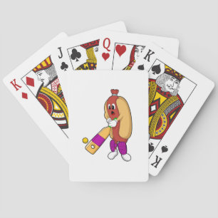 Hotdog i Cricket med Cricket fladdermus Casinokort