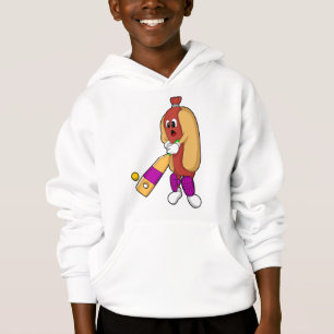 Hotdog i Cricket med Cricket fladdermus T Shirt