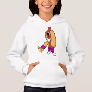 Hotdog i Cricket med Cricket fladdermus T Shirt
