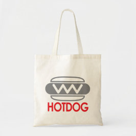 Hotdog-ikon Burger Tote Bag Tygkasse