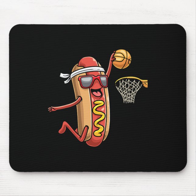 Hotdog in Bread Roll Spela Basketball Sports Pla Musmatta (Framsidan)