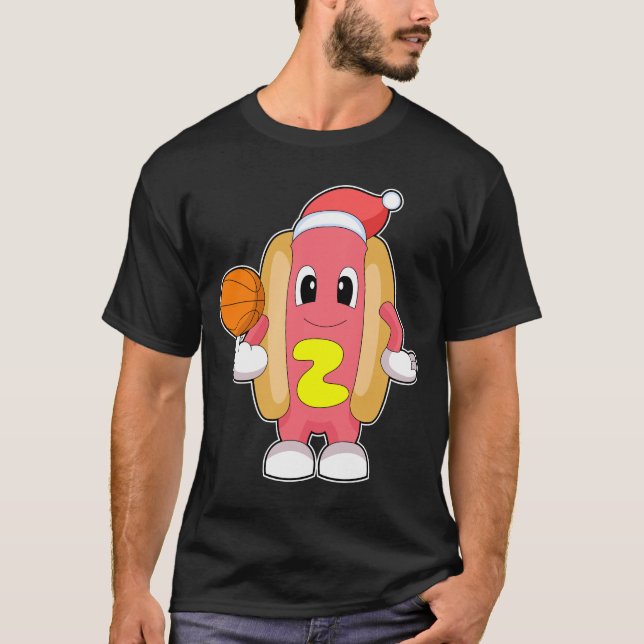 Hotdog-julbasket T Shirt (Framsida)