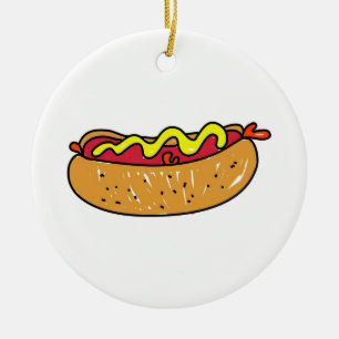 Hotdog Julgransprydnad Keramik
