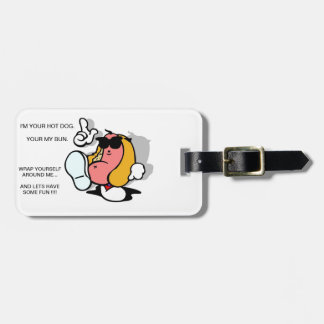 HOTDOG LUGGAGE TAG BAGAGEBRICKA